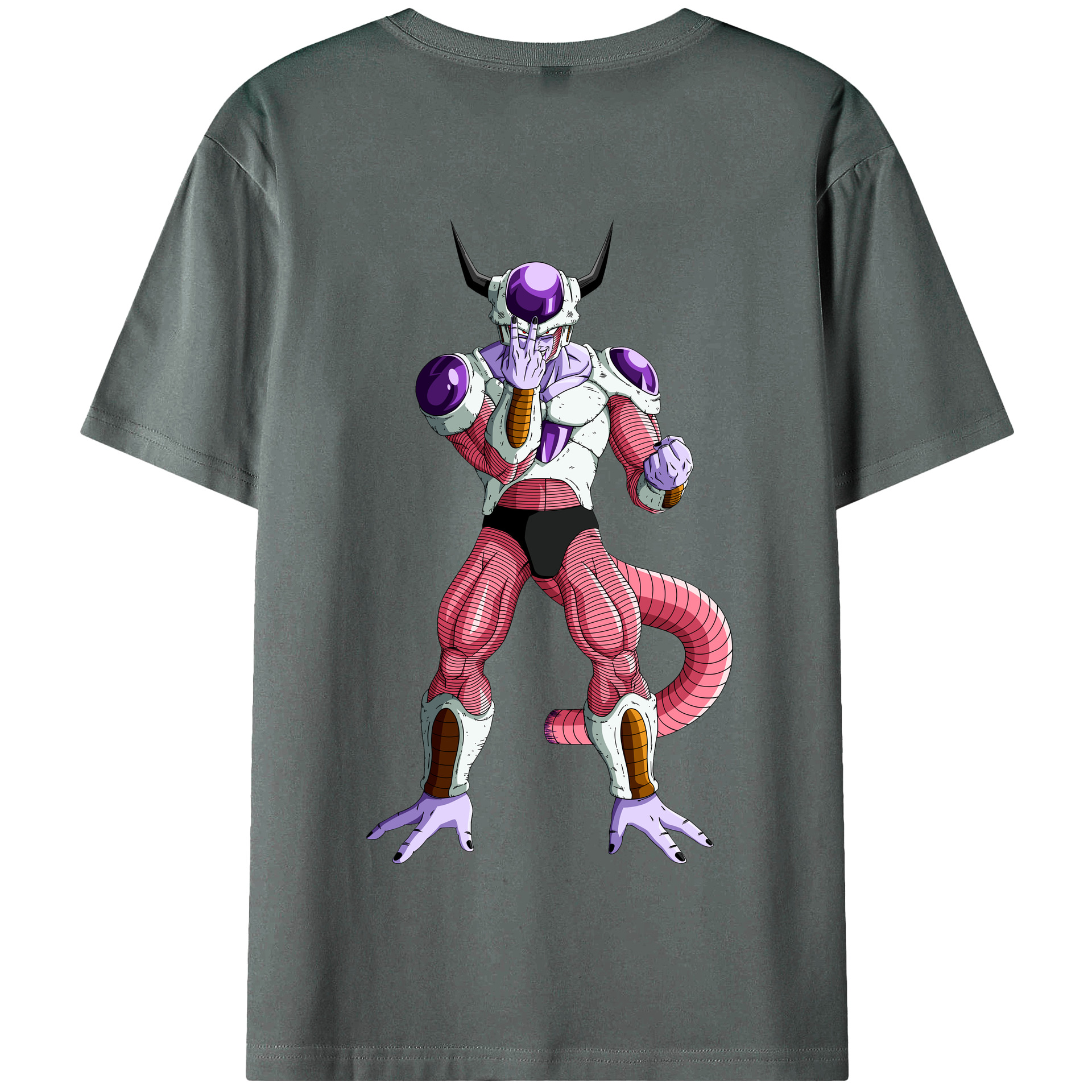 （画像用） ドラゴンボール フリーザ DRAGON BALL Frieza 綿100％半袖Tシャツ（背面プリント）